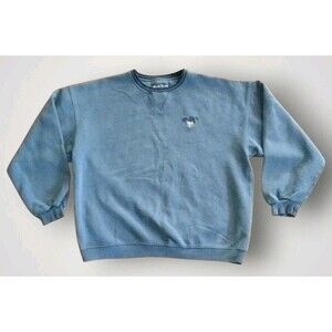 Vintage Dogs Men's Sweatshirt With Logo Blue Size XL
